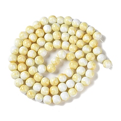 Brins de perles de verre de peinture de cuisson&nbsp;GLAA-H031-01C-03