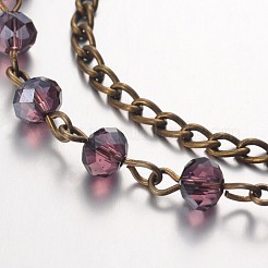 Moda perle di vetro cavigliere&nbsp;AJEW-AN00099