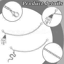 4 Stück 2 Stile Eisen gedrehte Ketten Panzerketten&nbsp;FIND-PH01460