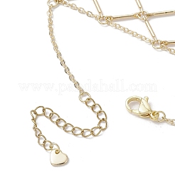 Bracelets à anneaux en chaîne de câble en laiton pour femmes&nbsp;BJEW-JB11579-01