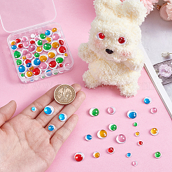 80 Stück 40 Stile Glasaugen für Puppen zum Basteln&nbsp;DIY-PH0030-60