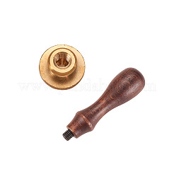 Sellos de sellos de cera de latón y álbum de recortes de letras diy y juegos de manijas de madera&nbsp;AJEW-PH0010-K
