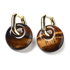 Orecchini di cerchio in ottone placcatura rack&nbsp;EJEW-M248-01G