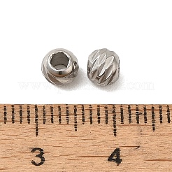Anlaufgeschützte Perlen aus Edelstahl 304&nbsp;LS-STAS-C094-04A-P