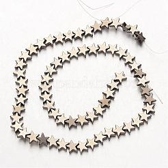 Electroplate non magnetici ematite sintetico fili di perline&nbsp;G-F300-24C-06