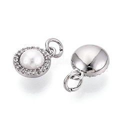 Messing micro pave klar zirkonia charme&nbsp;KK-N287-26P