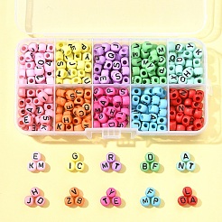 450pcs 10 Arten undurchsichtige Acrylperlen&nbsp;OACR-FS0004-02