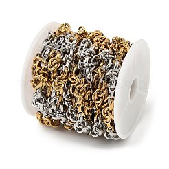 Catene a maglie con nodo bicolore in acciaio inossidabile 304&nbsp;CHS-F022-01GP