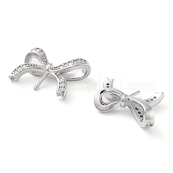 Placage de crémaillère en laiton micro pavé pendentifs en zircone cubique claire&nbsp;KK-M280-15P
