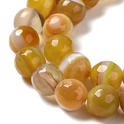 Chapelets de perles en agate à rayures naturelles/agates à bandes&nbsp;G-A246-8mm-01