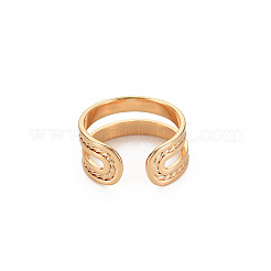Strukturierte hohle Manschettenohrringe&nbsp;LS-RJEW-S048-006G-NF