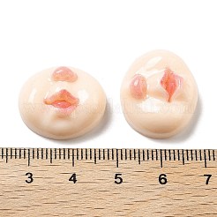 Cabochons décodés en résine opaque&nbsp;CRES-Z009-01A