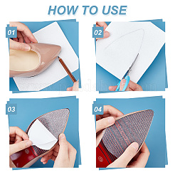 Transparentes Anti-Rutsch-Pad aus Gummi für Schuhe&nbsp;DIY-WH0292-94B