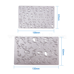Buchstaben- und Zahlenrahmen Metall Stanzformen Schablonen&nbsp;DIY-PH0019-28