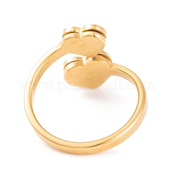 Bague en acier inoxydable 304 avec revêtement PVD sous vide&nbsp;RJEW-C086-18-G