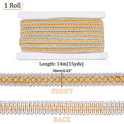 Bordure en dentelle tressée en polyester&nbsp;OCOR-WH0078-08A
