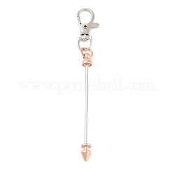 Décorations suspendues en alliage pouvant être perlées&nbsp;KEYC-D288-01RG