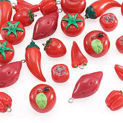 24 pendentif en résine et fer&nbsp;RESI-TA0005-76