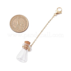 Decorazioni pendenti con bottiglie dei desideri in vetro vuote&nbsp;HJEW-JM02662-06
