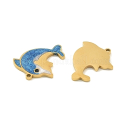 304 Edelstahl-Emaille-Anhänger&nbsp;STAS-H251-01B-G