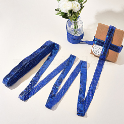 Polyester mit Spitzenbesatzband mit PVC-Pailletten&nbsp;OCOR-WH20050-015E