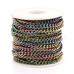 Catene a maglie cubane in acciaio inossidabile 304 con placcatura sotto vuoto in PVD&nbsp;CHS-K016-03C-MC