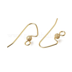 Ganci di orecchini in ottone&nbsp;KK-CBA1A60-15G