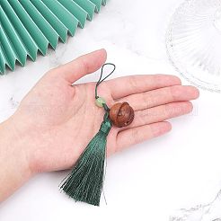 Décorations de pendentif en bois en forme de cloche&nbsp;HJEW-WH0042-54A