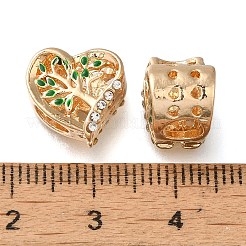 Gestell Legierung Emaille europäischen Perlen&nbsp;PALLOY-A009-22G