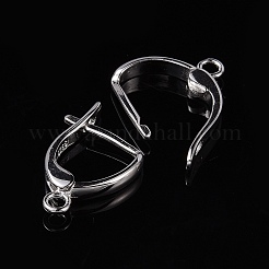 Orecchini a monachella in argento sterling placcato rodio anti-ossidazione&nbsp;X-STER-K168-003P