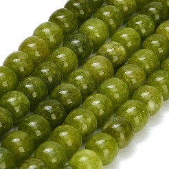 Gefärbt natürlichen weißen Jade Perlen Stränge&nbsp;GG-CBA88FB-01C