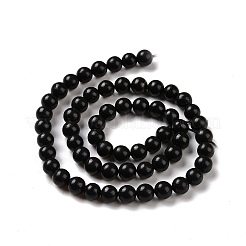 Natürliche Shungit Perlen Stränge&nbsp;G-D481-15A