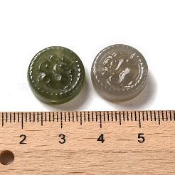 Natürliche Nephrit-Jade/Hetian-Jade-Perlen&nbsp;G-L592-03