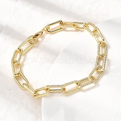Messing-Gliederkettenarmbänder für Frauen&nbsp;BJEW-H630-06G