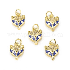 Adornos de latón micropavé de circonia cúbica&nbsp;KK-E068-VB029-2