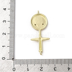 Pendentifs avec zircon cubiques à micro-pavés en laiton&nbsp;KK-Q070-01A-G