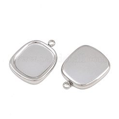 Pendentifs cabochons en acier inoxydable 304&nbsp;SA-CBACA10-03P
