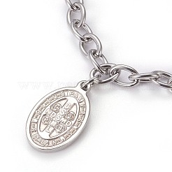 Bracelets à breloques en acier inoxydable 304 résistant au ternissement&nbsp;BJEW-O169-02