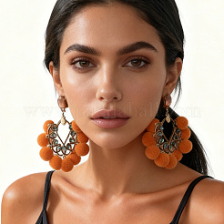 Boucles d'oreilles pendantes en alliage&nbsp;WG8307D-01