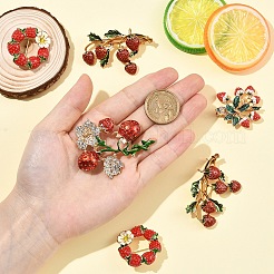 1 broche en alliage de fruits&nbsp;JEWB-YW0001-07