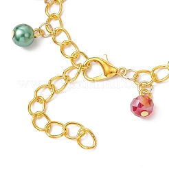 3 Stück 3 Farben Weihnachtslegierung Emaille Charm Armbänder&nbsp;BJEW-JB12076