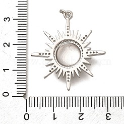 Pendentifs avec zircon cubiques à micro-pavés en laiton&nbsp;KK-Q043-25P