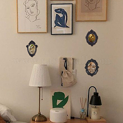 5 Stück 5 Stile geprägte Bilderrahmen aus Kunstharz&nbsp;AJEW-FG0003-33