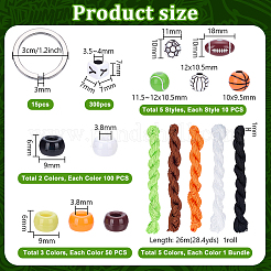 Kits para hacer llaveros con forma de bola&nbsp;DIY-PH0033-96