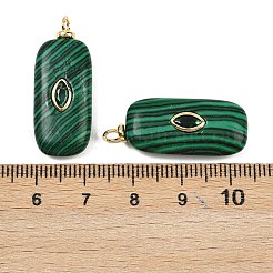 Colgantes sintéticas malaquita&nbsp;KK-B157-43G-01