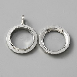 Legierung kristall strass medaillon anhänger&nbsp;FIND-WH0061-50A-P