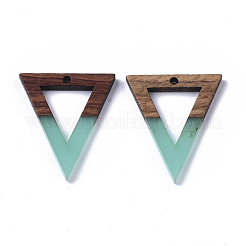 Colgantes de resina y madera de nogal&nbsp;X-RESI-S358-56C