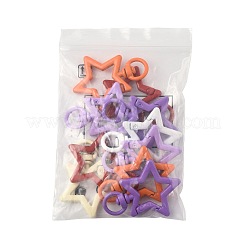 10 Stück sprühlackierte drehbare Karabinerhakenverschlüsse aus Legierung&nbsp;FIND-FS0004-55