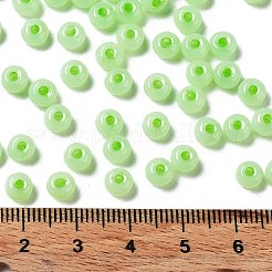 Imitation jade 3/0 perles de verre&nbsp;SEED-Z001-A-A14