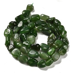 Gefärbt natürlichen weißen Jade Perlen Stränge&nbsp;G-P497-01E-49